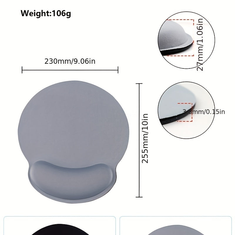 Wrist Mouse Pad Padded Memory Cotton Matching Stereo Office Comfortable