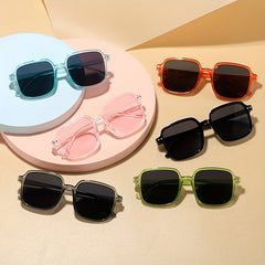 Kids Square Frame Sunglasses for Outdoor Traveling