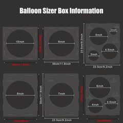 11 Holes Collapsible Balloon Sizer for Party Decor