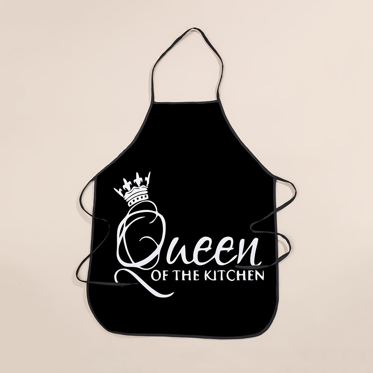Polyester Apron with Letter Phrase Print - Waterproof Waist Apron