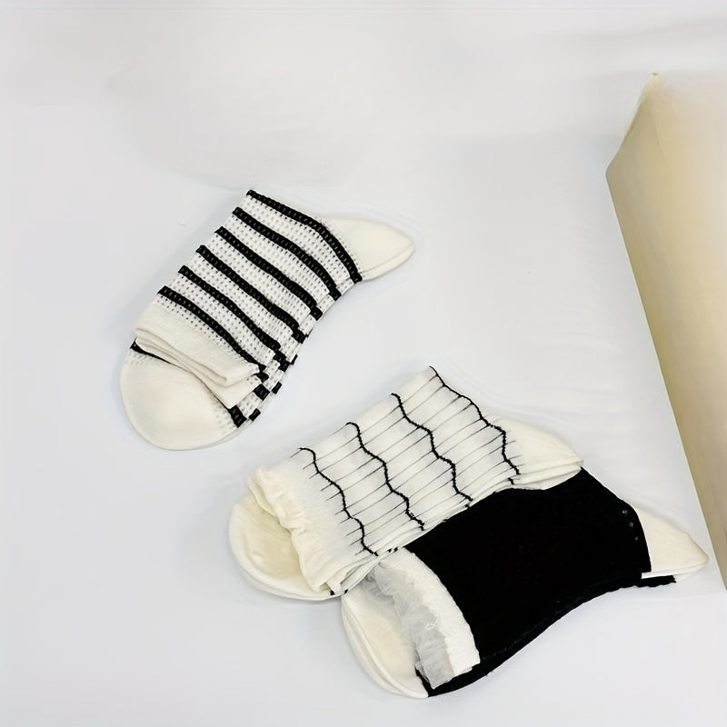 Colorblock Mid Tube Socks Women's Stockings