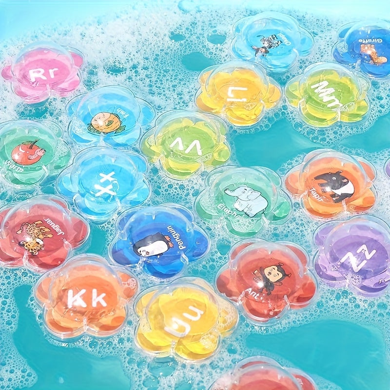 Floating Bathroom Learning Toys Alphabet and Number Animal Water Toys