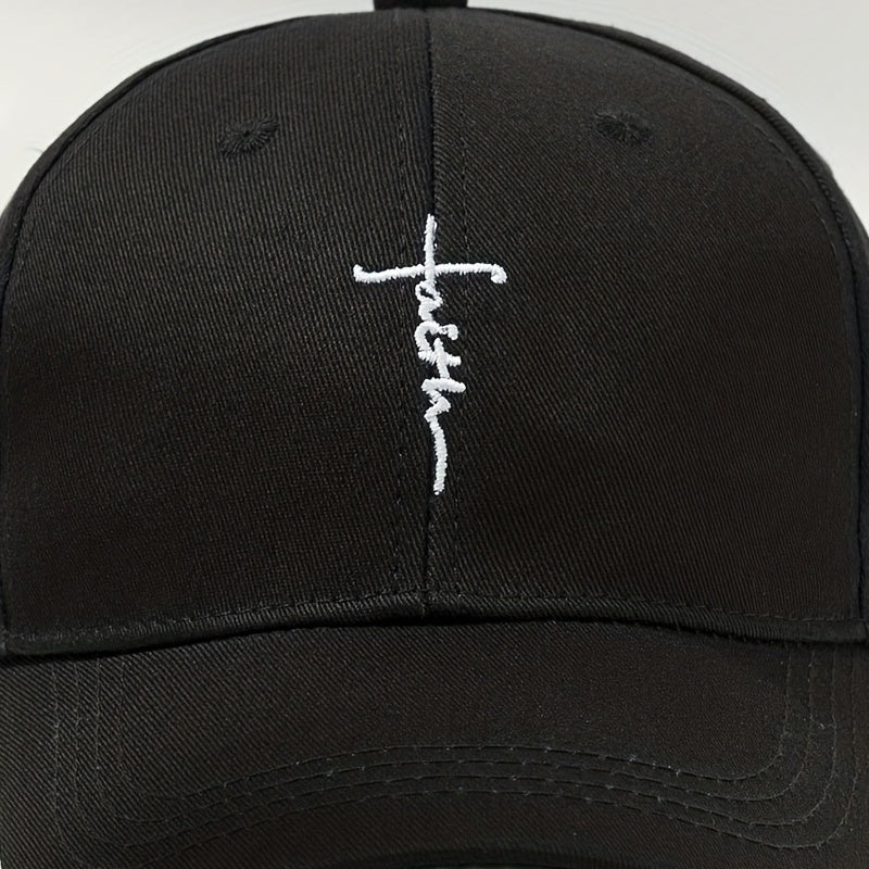 Men's Letter Faith Sun Hat Baseball Cap