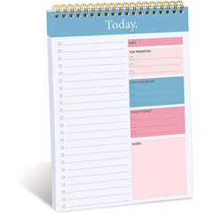 Daily Planner Notepad Undated 90 Pages Tear Off 14 X 21 Checklist