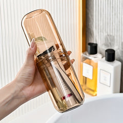 Portable Transparent Toothbrush Holder Travel Organizer Box