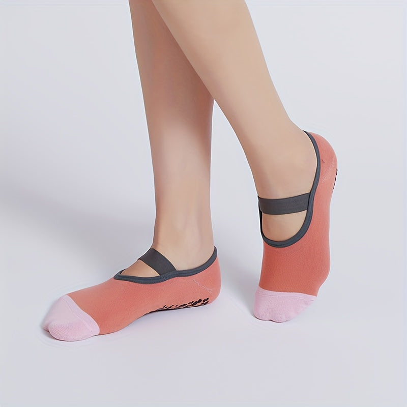Yoga Socks with Non Slip Grips for Pilates Barre Ballet Training
