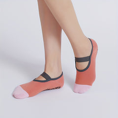 Yoga Socks with Non Slip Grips for Pilates Barre Ballet Training