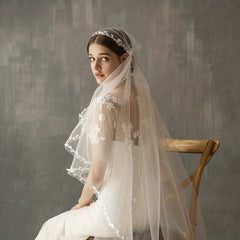 Retro Lace Bridal Veil Wedding Dress Headwear