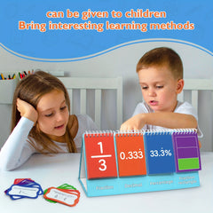 Math Fraction Flip Calendar Double Sided Charts Elementary Activities