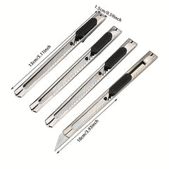 3pcs Stainless Steel Portable Office Supplies Metal Paper Student Statione