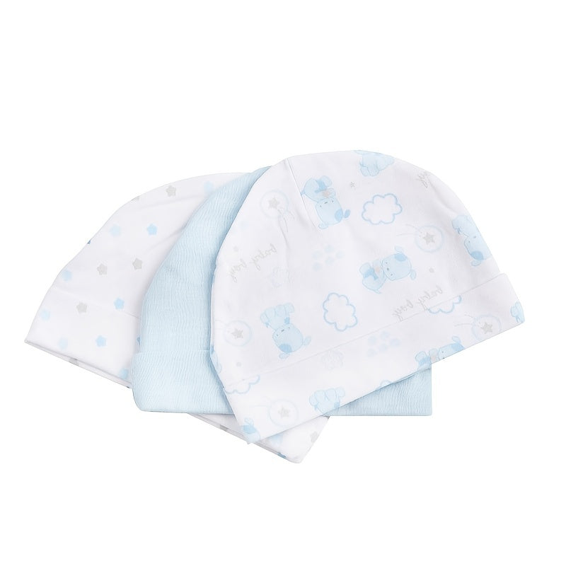 3pcs Unisex Newborn Baby Caps Boy Girl Infant Accessories