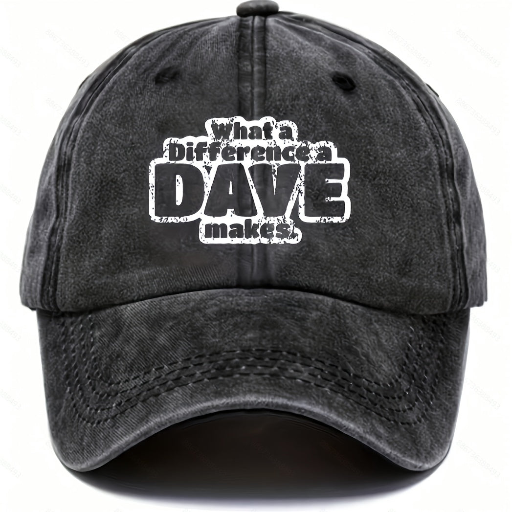 Adjustable Letter Embroidered Cotton Baseball Caps