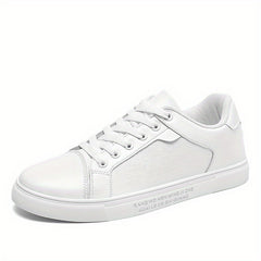 Men's Letter Print Lace-Up Skate Shoes Casual Outdoor Sneakers