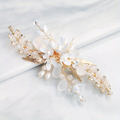 Faux Pearl Hair Clips Crystal Beaded Hair Accessories