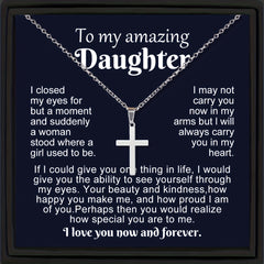 Y2K Jewelry Stainless Steel Cross Pendant Necklace