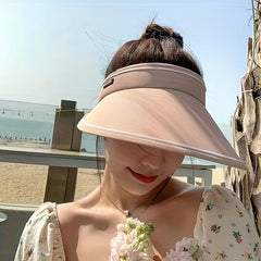 Wide Brim UV Protection Visor Hat for Women