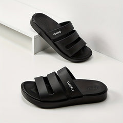 Men's Open Toe Platform Strap Sandals Anti skid Slip On Sandals
