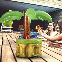 1pc Inflatable Palm Tree Cooler Beverage Holder for Pool Party