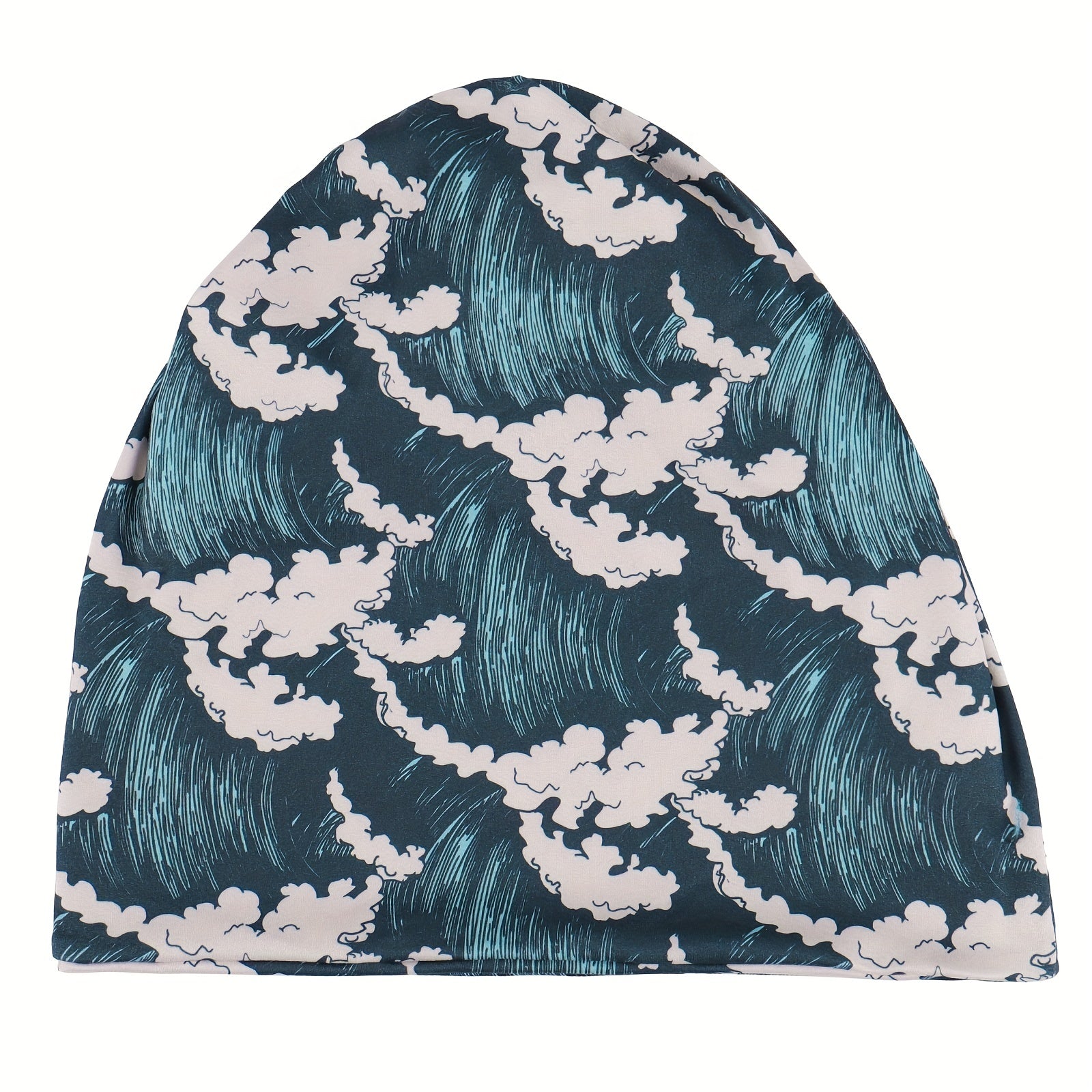 Boho Print Beanie Elastic Neck Gaiter Casual Skull Cap Unisex Hip Hop Chemo Hat