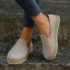 Women's Espadrille Flat Loafers Casual Slip On Soft Sole Shoes