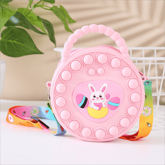 Girls Silicone Rabbit Messenger Bag Coin Purse Anti Anxiety Toys
