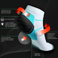 Men's Compression Socks, Breathable Absorbing Sweat Athletic Sport Socks
