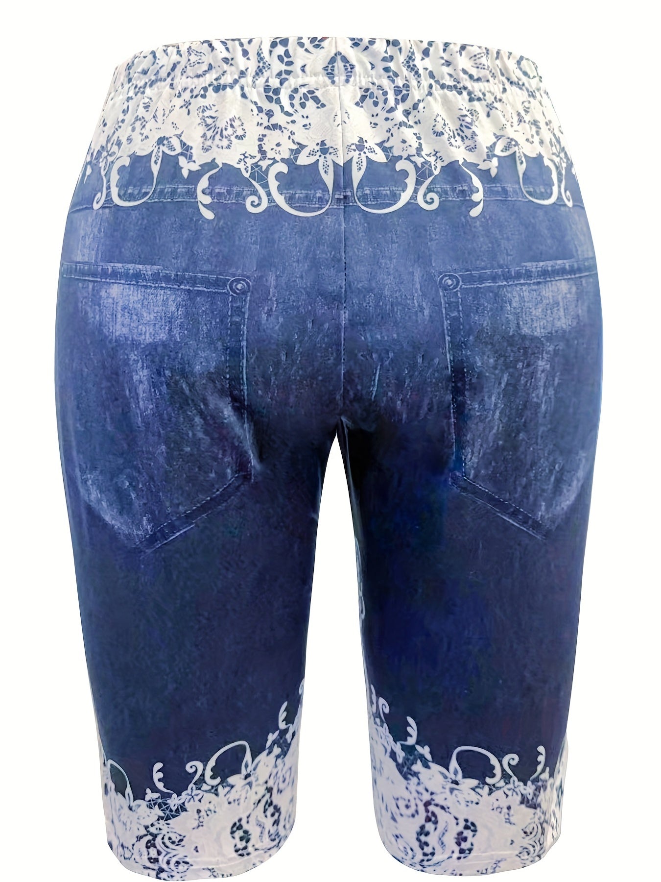 Graphic Print High Waist Shorts for Women