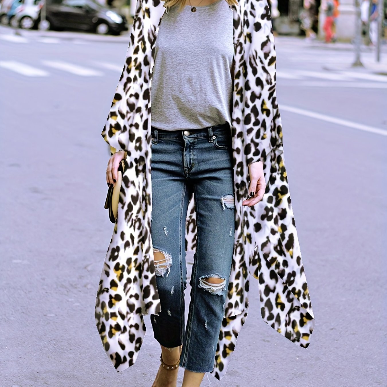 Sheer V Neck Loose Fit Cover Up Shirt