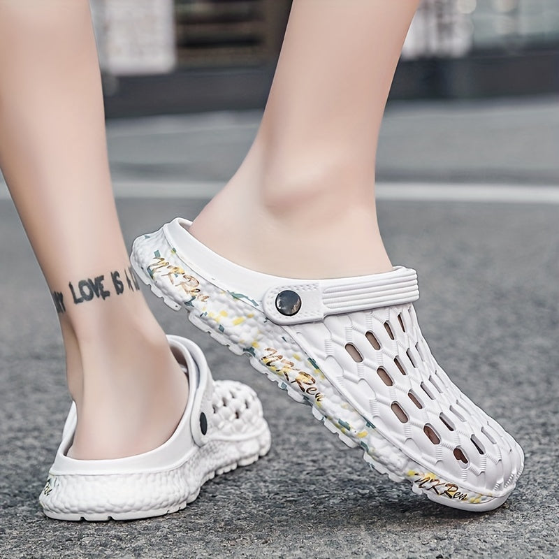Men's Closed Toe Water Shoes Slip on Sandals Soft Sole Beach Sandals