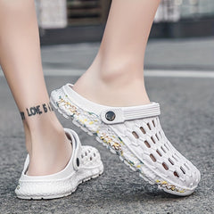Men's Closed Toe Water Shoes Slip on Sandals Soft Sole Beach Sandals
