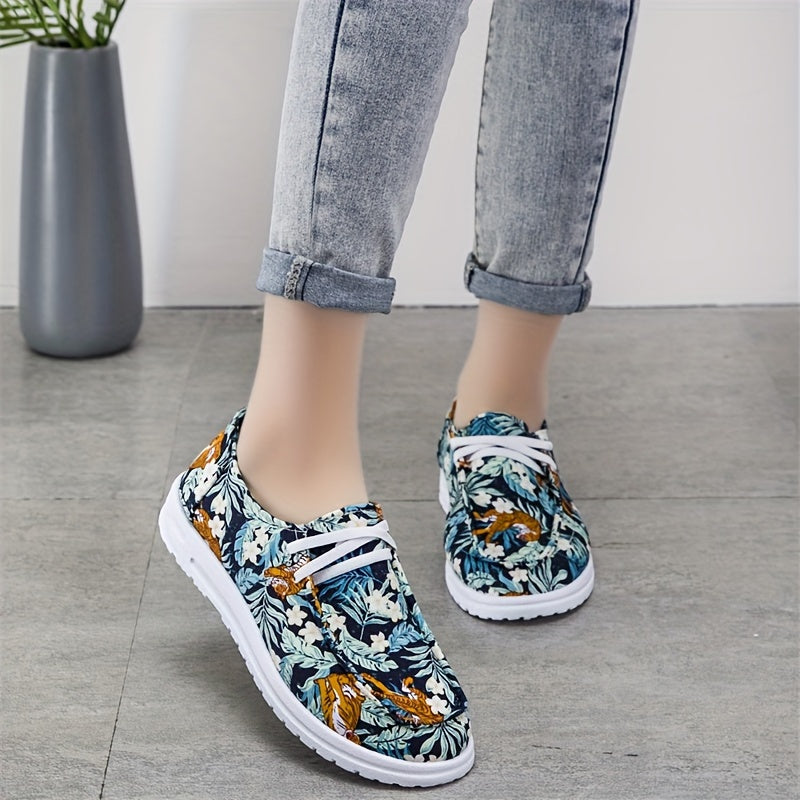 Lightweight Planet Print Skate Shoes Outdoor Sneakers
