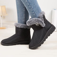 Women's Non-Slip Thickened Snow Boots - Warm & Lightweight