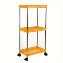 3 Tier Rolling Cart Slim Storage Cart With Wheels