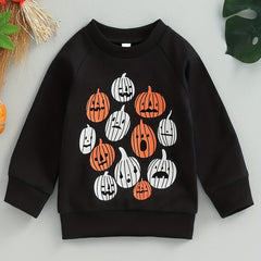 Baby Halloween Pumpkin Sweatshirt Long Sleeve Top
