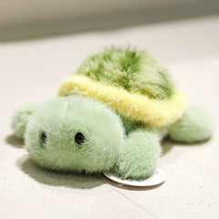 Realistic Cartoon Turtle Plush Toy 6.69 in Green Non Electrified