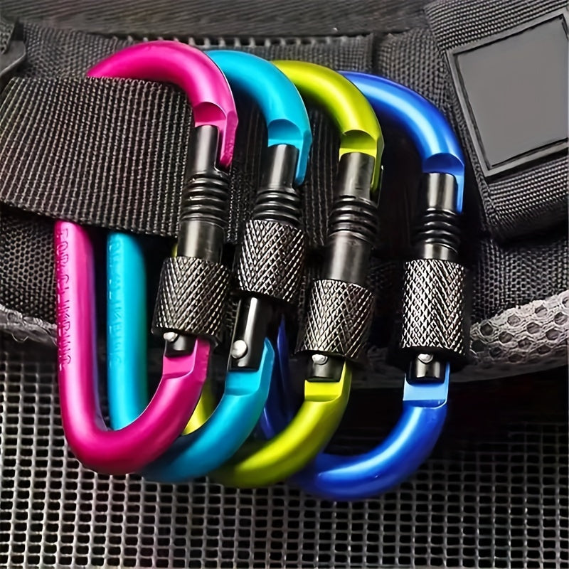 Aluminum Carabiner w/ Screw Lock for Camping Hiking Mountaineering