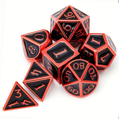 7pcs Metal Solid Polyhedral Dice Set For Board Game Halloween Gift