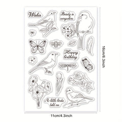 Silicone Clear Stamps for DIY Scrapbooking Cards Making