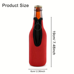Beer Bottle Insulator Sleeve Keeps Beer Cold & Hands Warm Zip up Jacket