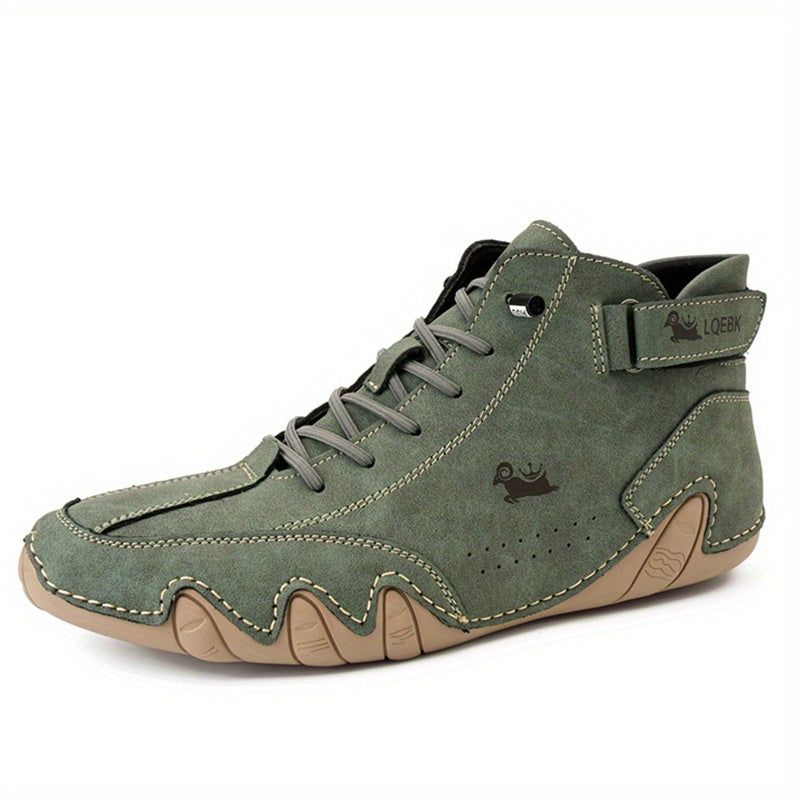 Men's Lace Up Sneakers Boots Casual Walking Shoes Comfortable