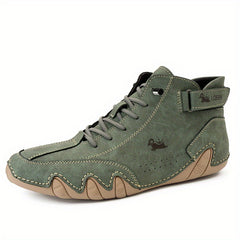 Men's Lace Up Sneakers Boots Casual Walking Shoes Comfortable