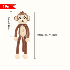 Adorable Monkey Plush Toy Soft & Cuddly Animal Friend for Playtime Festive Decor