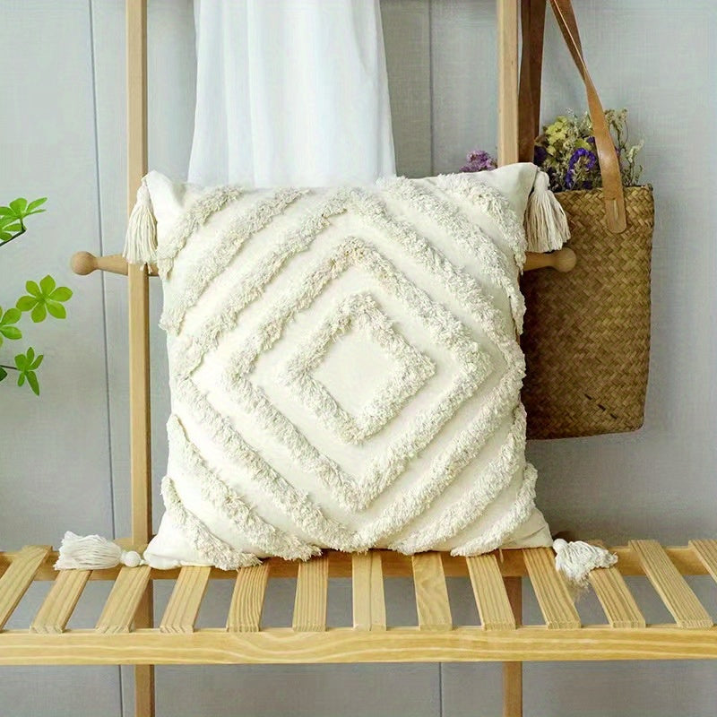 Bohemian Style Plush Cushion Cover Throw Pillowcase