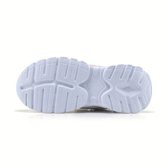 Girl's Colour Block Chunky Shoes Comfy Non Slip Soft Sole Sneakers