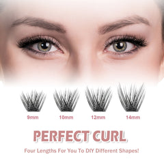 3D DIY D Curling Mink Eyelashes 36pcs