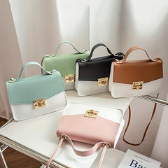 Girls Square Shoulder Bag Casual Handbag Versatile Diagonal Bag