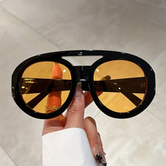 Y2K Top Bar Sunglasses Large Gradient Goggles UV400