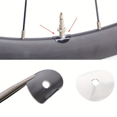 10pcs Bike French Valve Sticker Rubber Gasket Fixed Sticker