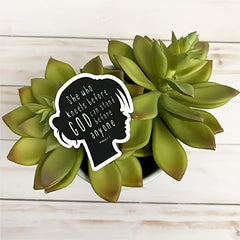 5pcs Religious Stickers - Kneeling Before God Faith Jesus Bible