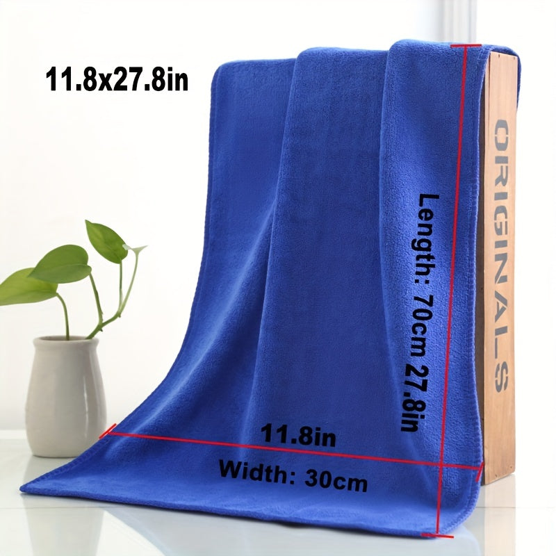 5pcs 30x70cm Soft Microfiber Car Wash Towel - No Scratch